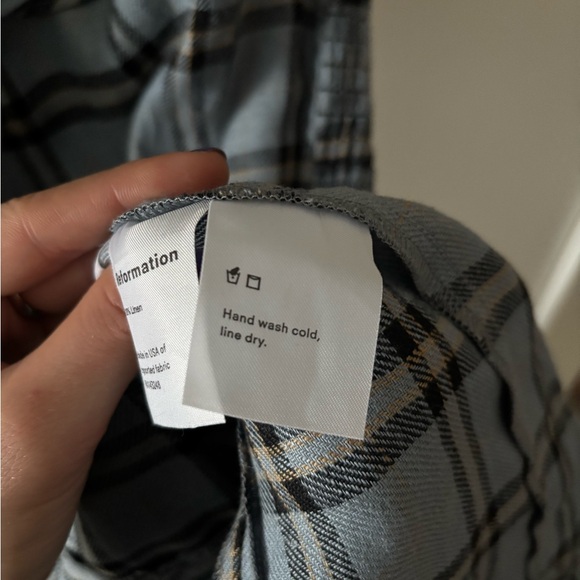 Reformation Bonita Plaid Mini Dress NWOT • Linen • Ruffle • Scandi - Picture 7 of 10